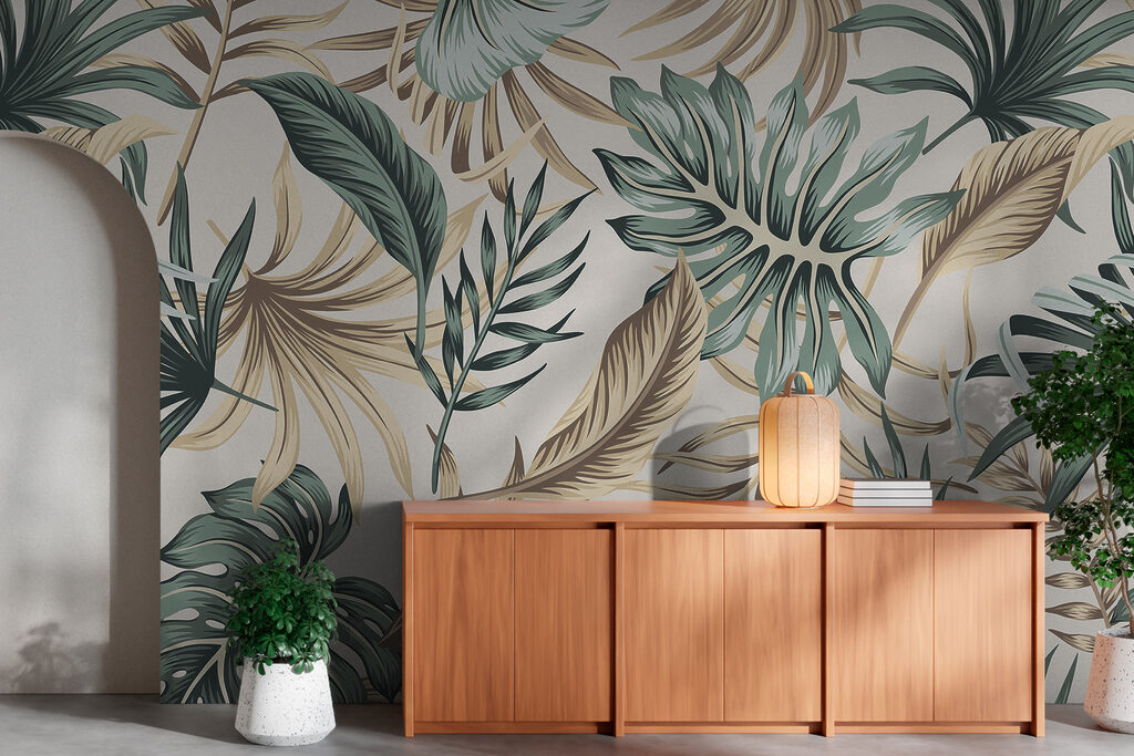 Leaves in soft greens — interior 8