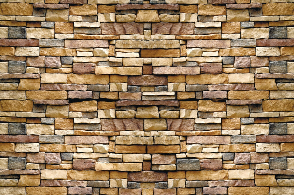 Warm stones in layers — full design