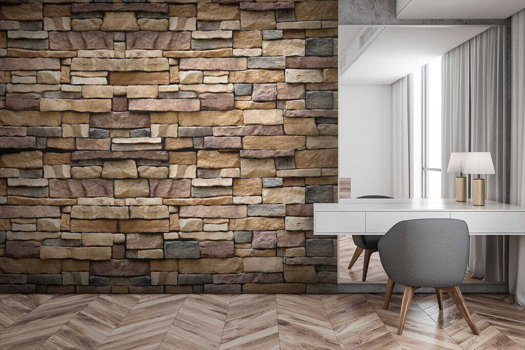 Warm stones in layers — interior 8
