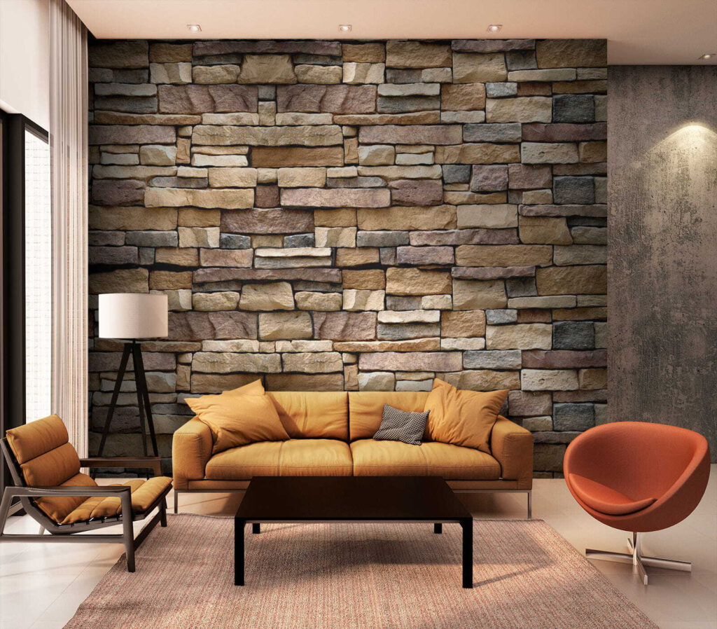 Warm stones in layers — interior 4