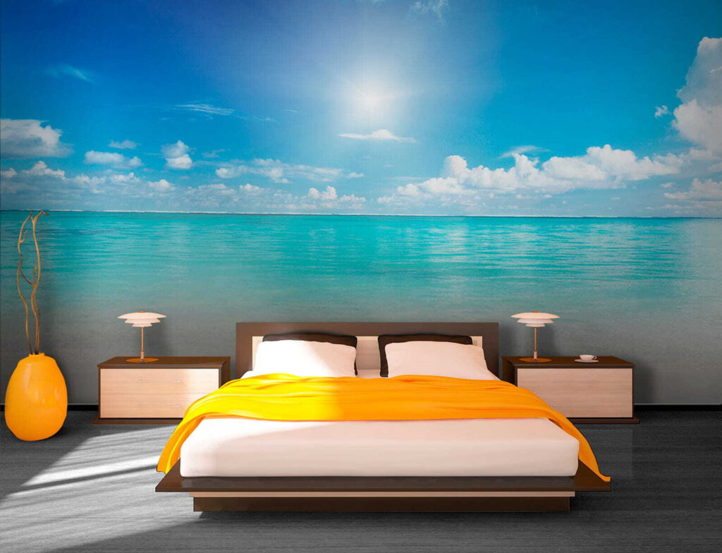 Turquoise sea under sun — interior 2