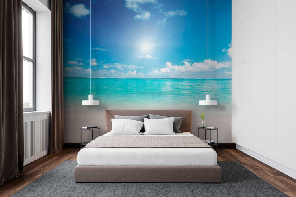 Turquoise sea under sun — interior 3