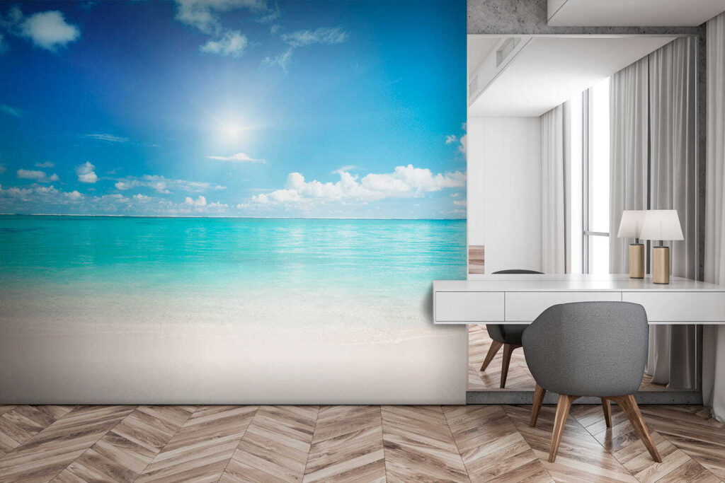Turquoise sea under sun — interior 4