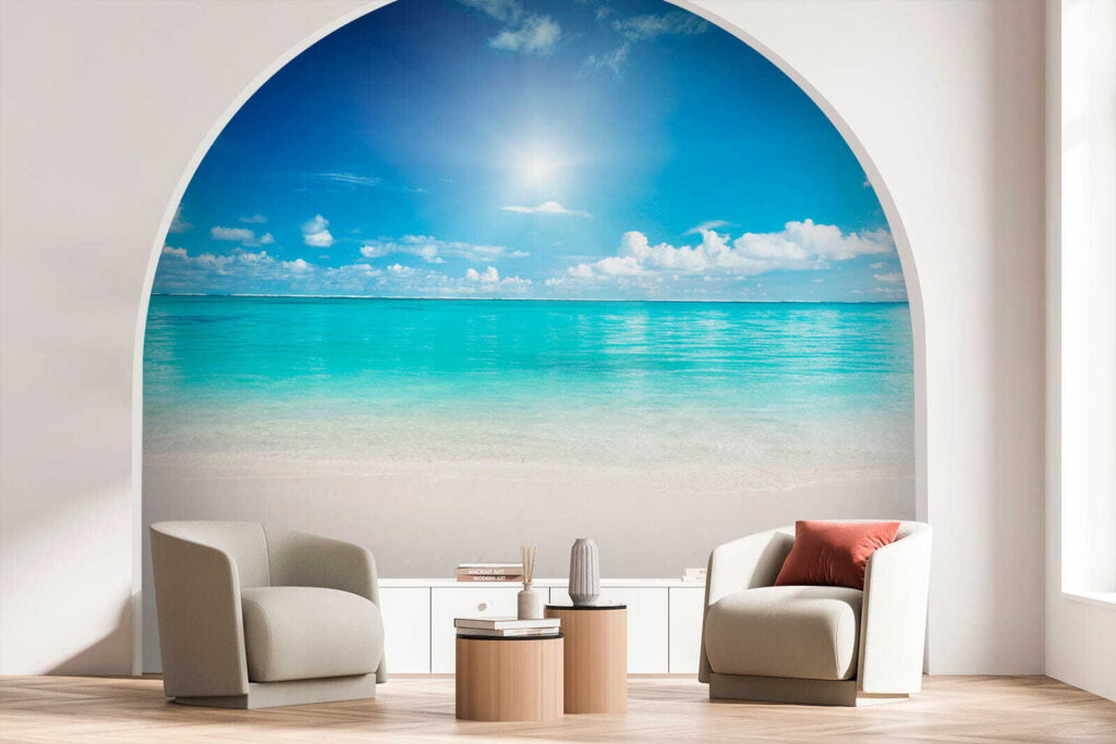 Turquoise sea under sun — interior 5