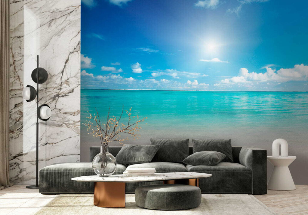 Turquoise sea under sun — interior 6