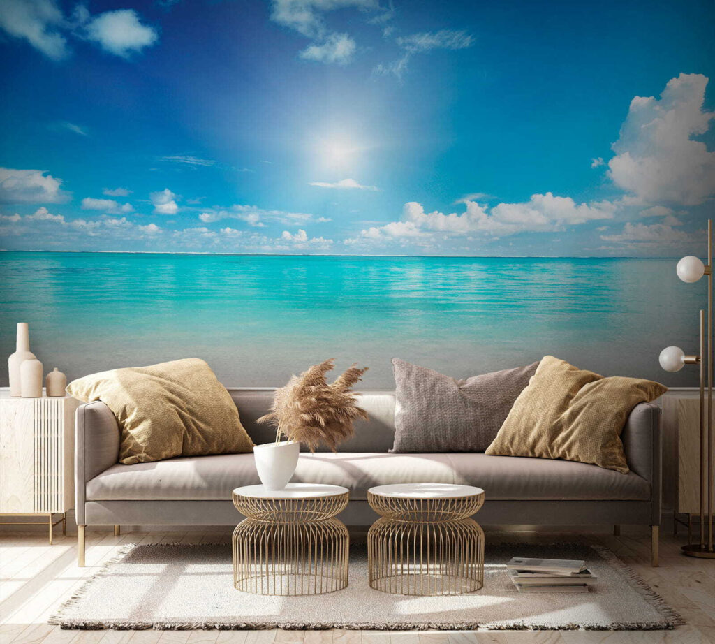Turquoise sea under sun — interior 8