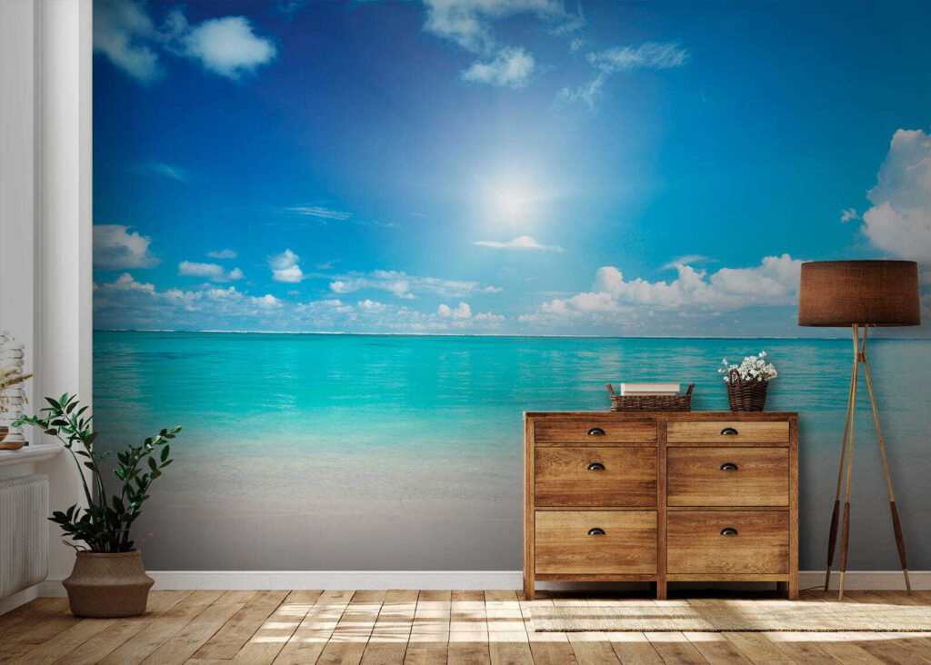 Turquoise sea under sun — interior 9