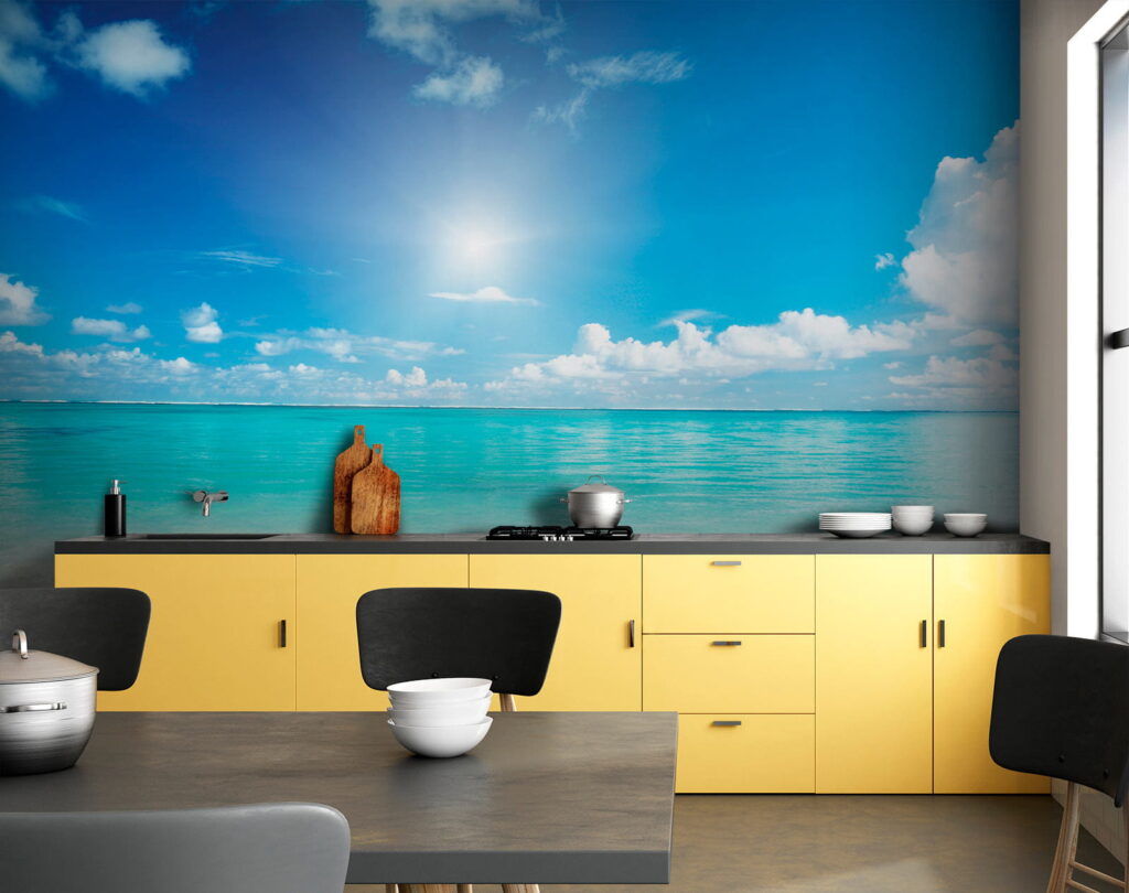 Turquoise sea under sun — interior 10