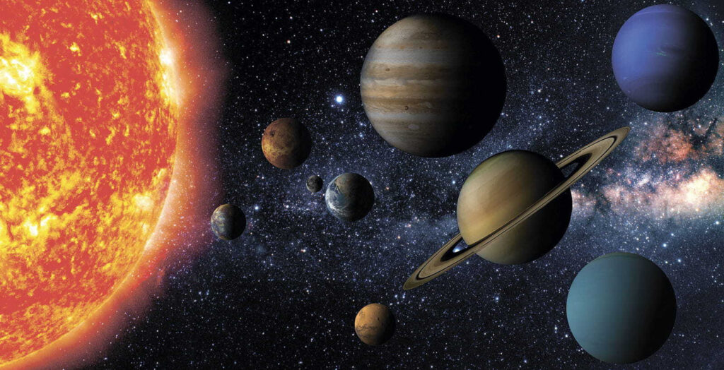Planets beside the sun — full design