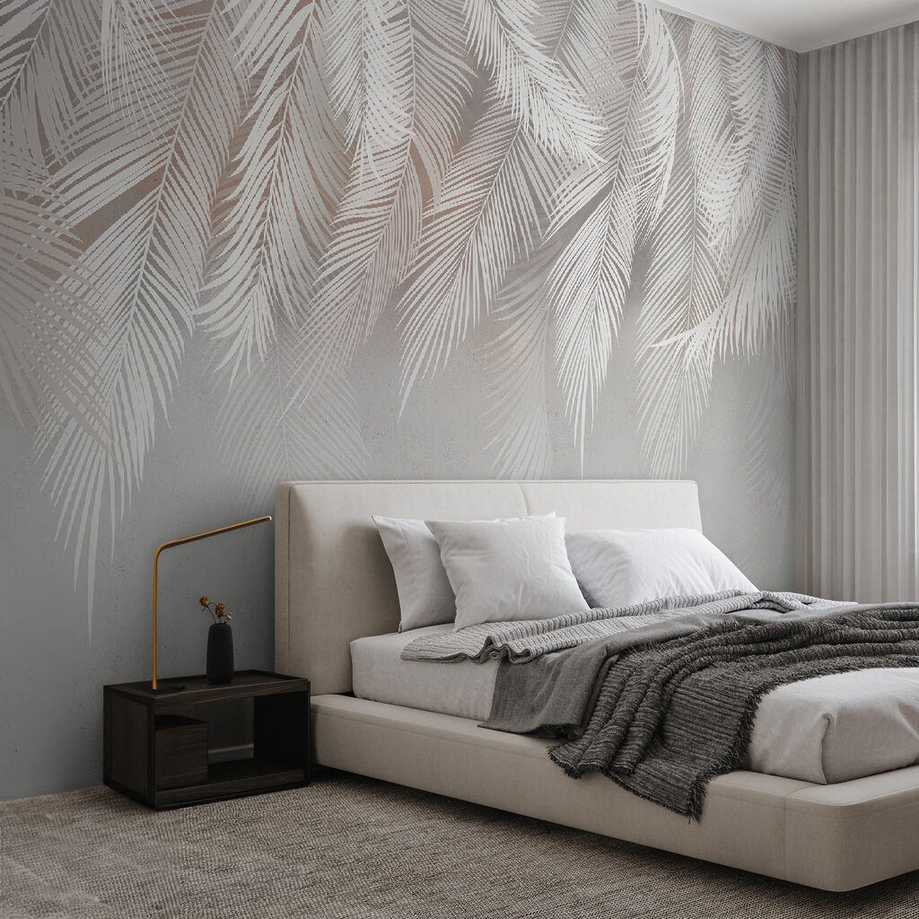 Hanging white palm fronds — interior 3