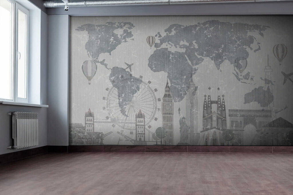 World map and landmarks — interior 7
