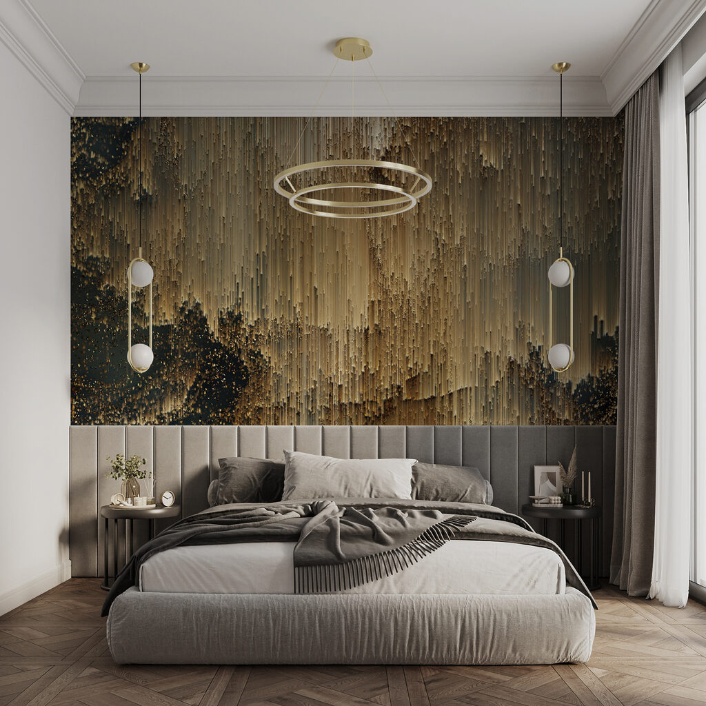 Golden paint flowing down — interior 4