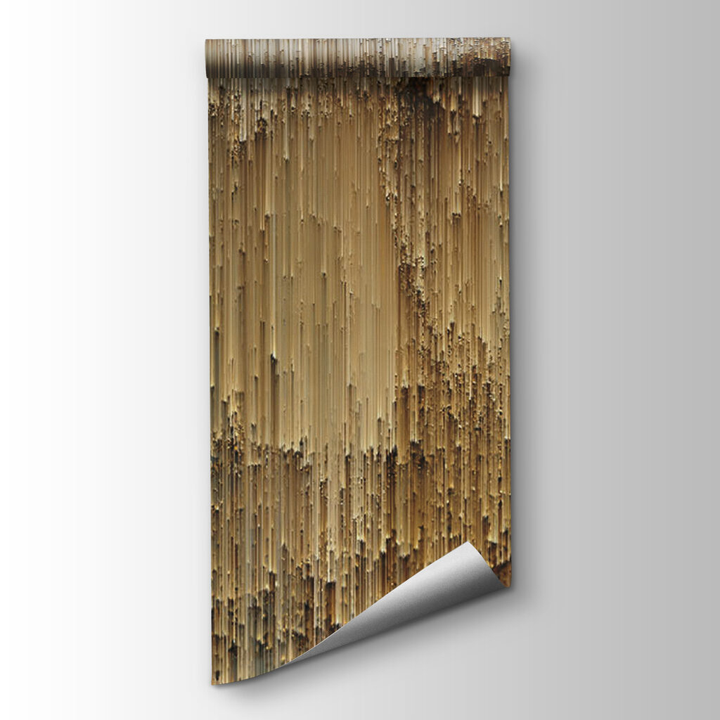 Golden paint flowing down — product view
