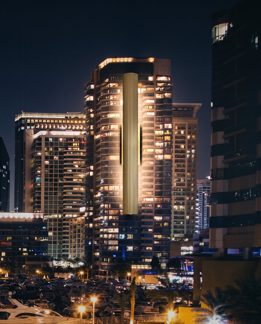 City Lights Reflected — detail