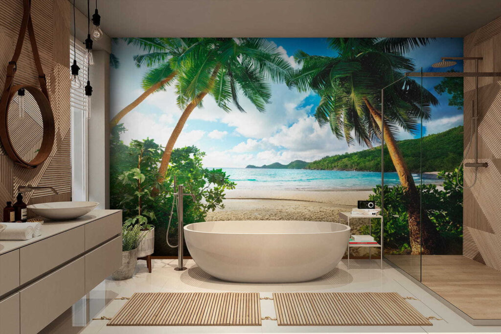 Between the Palms in an interior