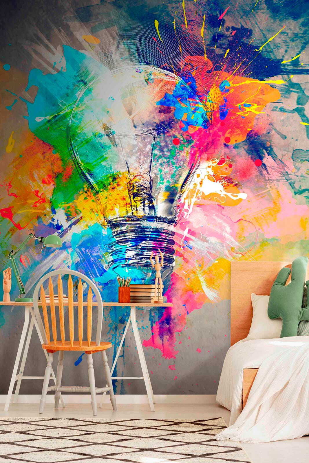 Light bulb in paint — interior 2