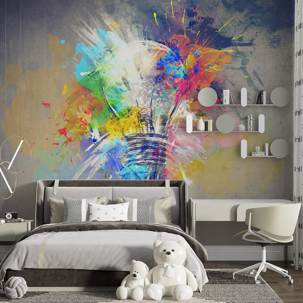 Light bulb in paint — interior 3