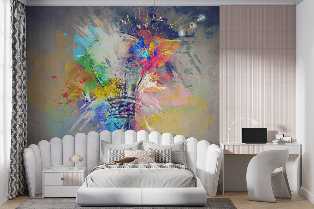 Light bulb in paint — interior 4