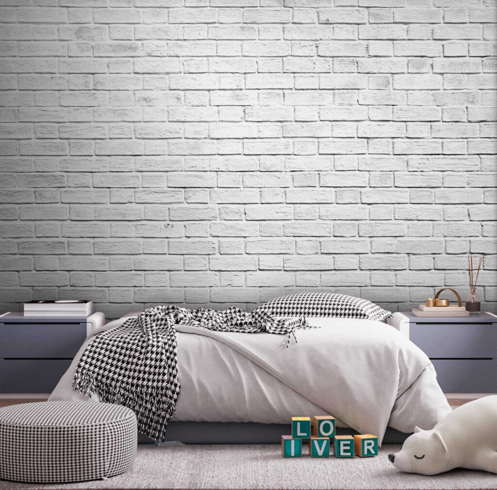 Whitewashed Brick in an interior