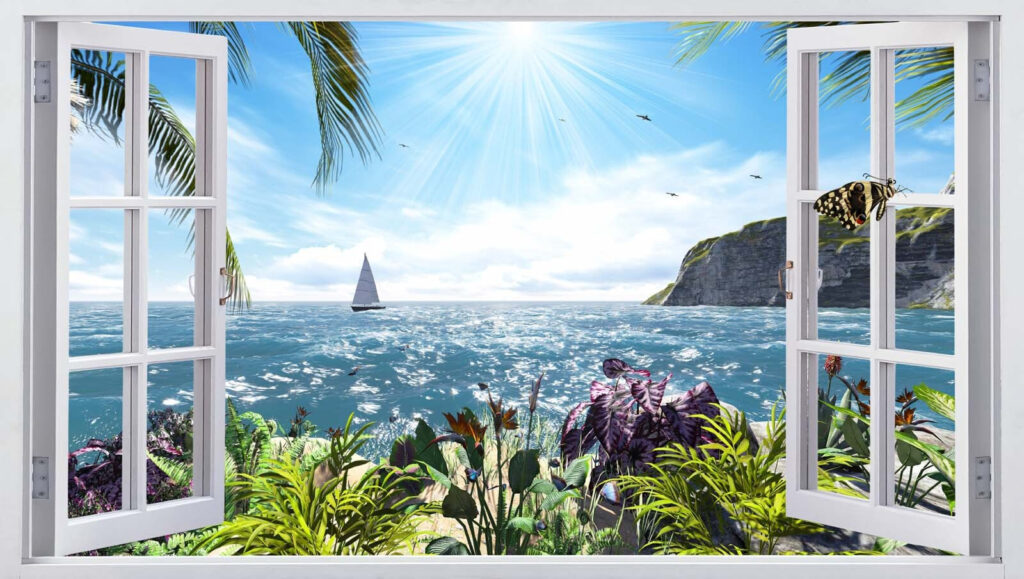 Sea through a window — full design