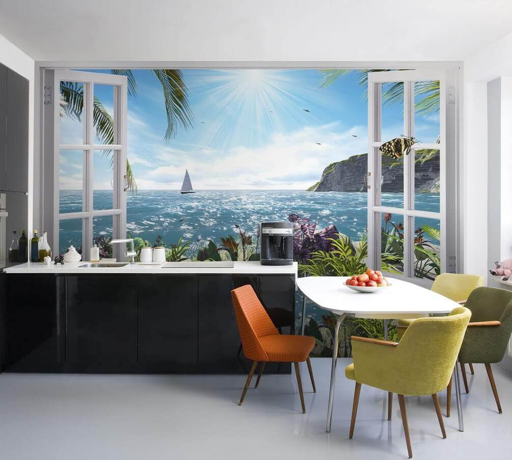 Sea through a window — interior 1