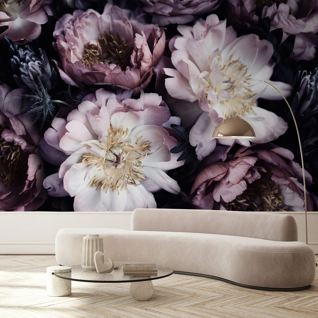 Dark peonies in light — interior 4