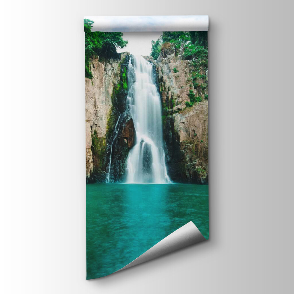 Waterfall in rocky gorge — product view