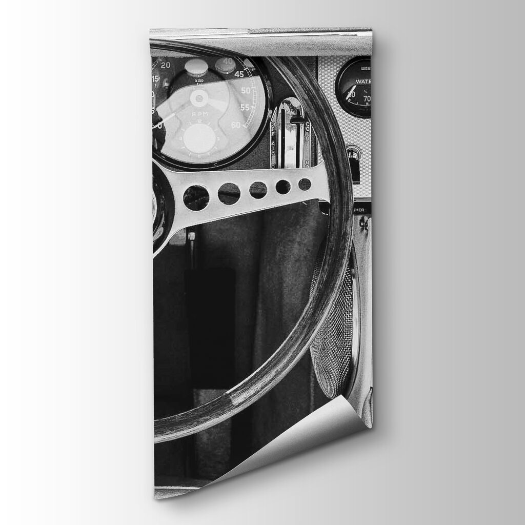 Black and white dashboard — product view