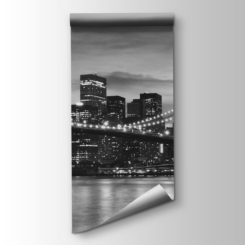 Suspension bridge at night — product view