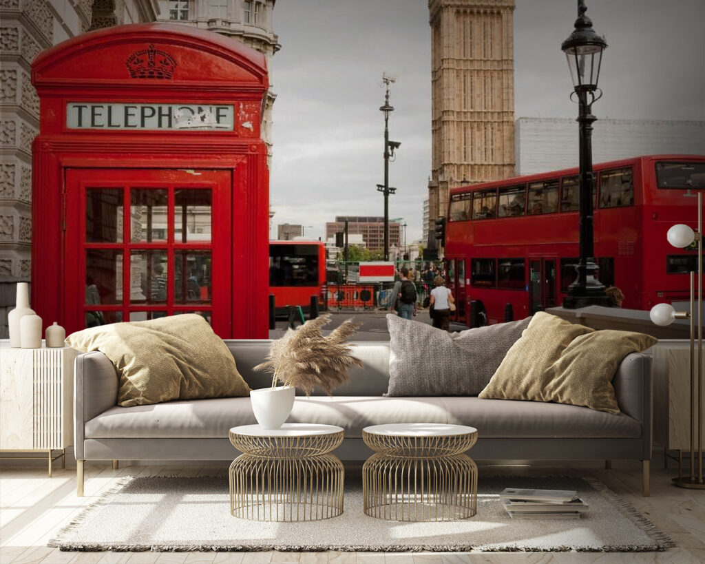 Phone box in London — interior 4
