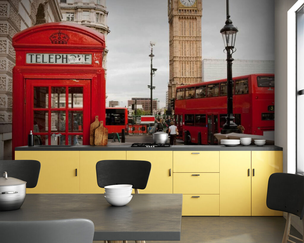 Phone box in London — interior 1