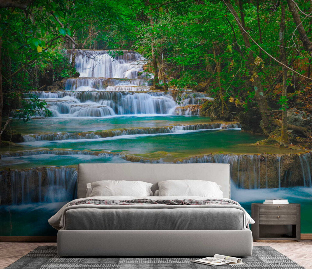 Water over forest steps — interior 4