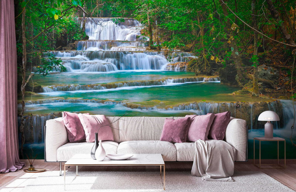 Water over forest steps — interior 7