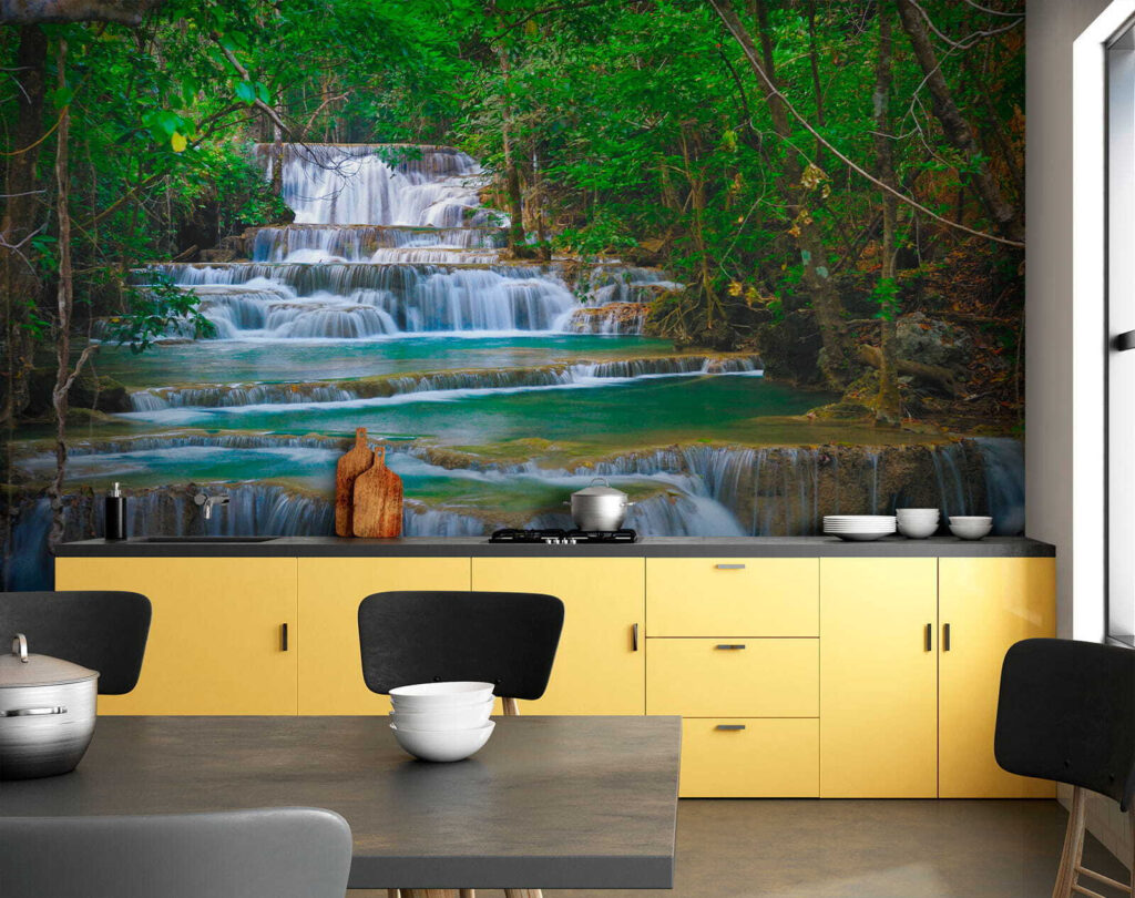 Water over forest steps — interior 10