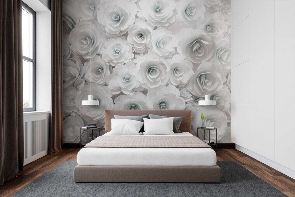 Dense white roses — interior 2