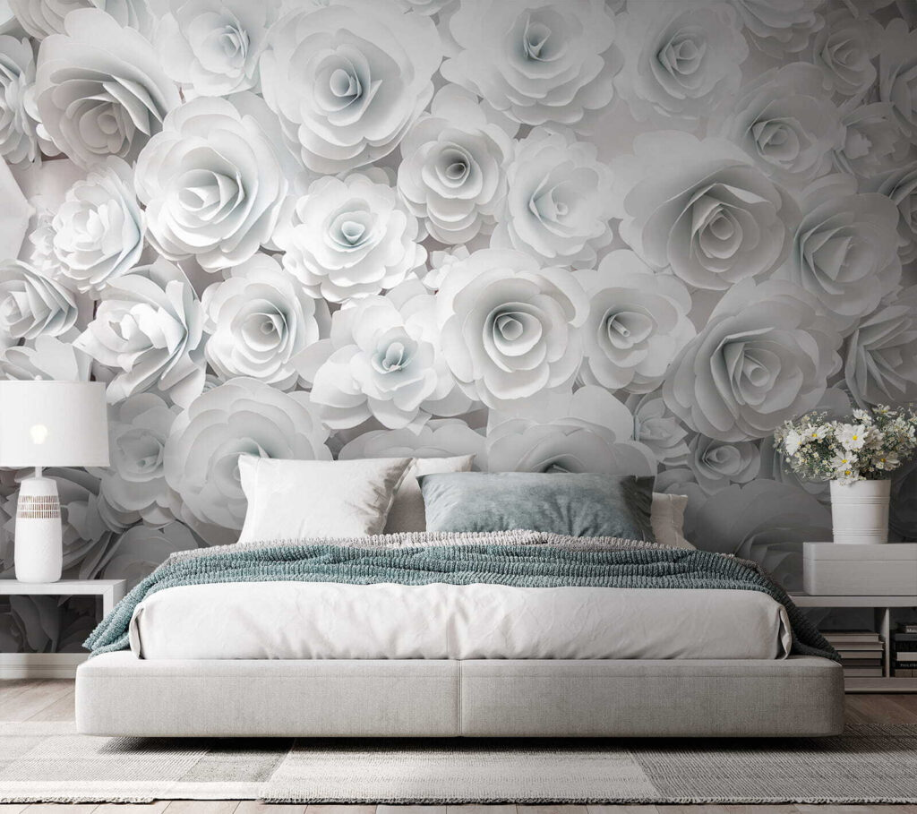 Dense white roses — interior 3
