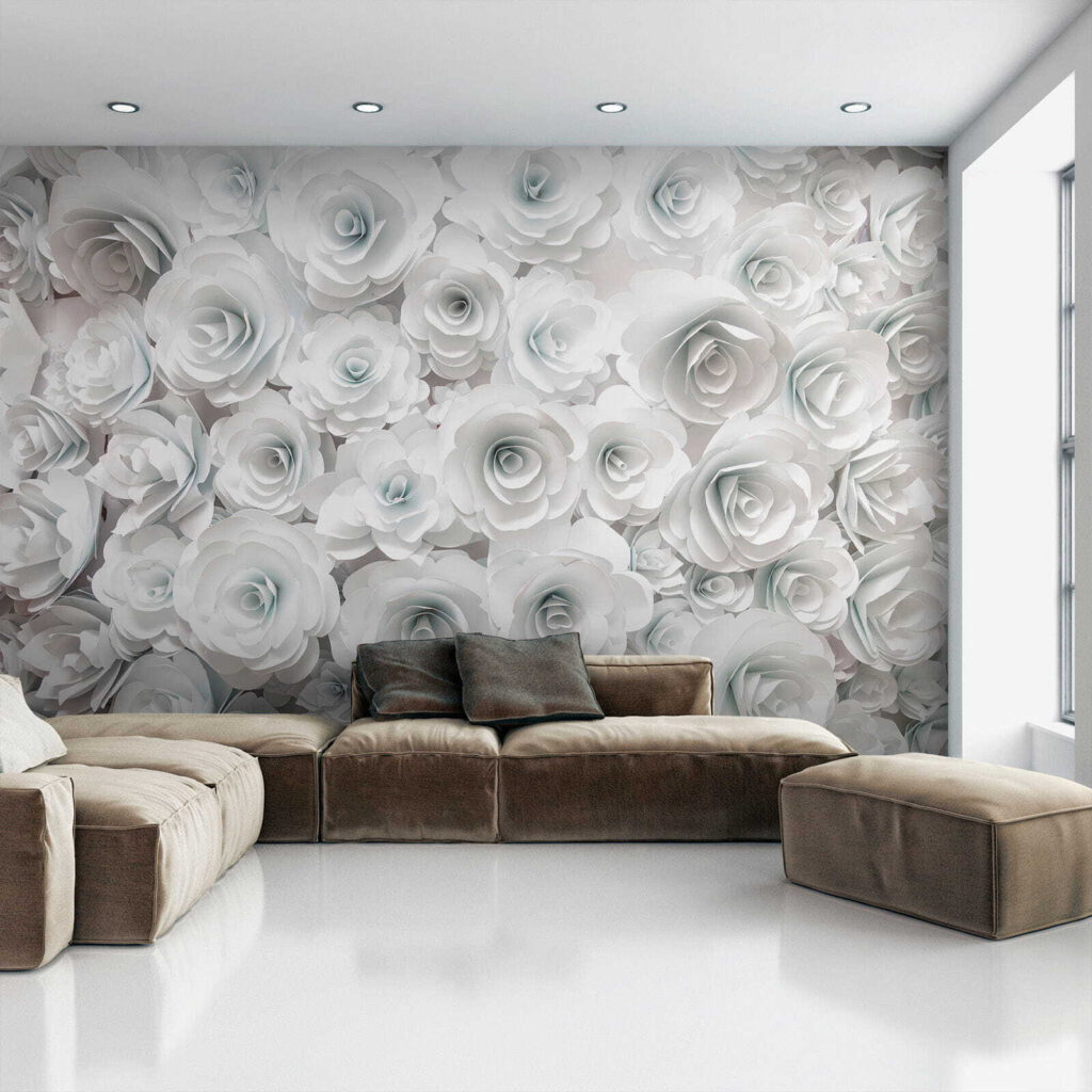 Dense white roses — interior 5