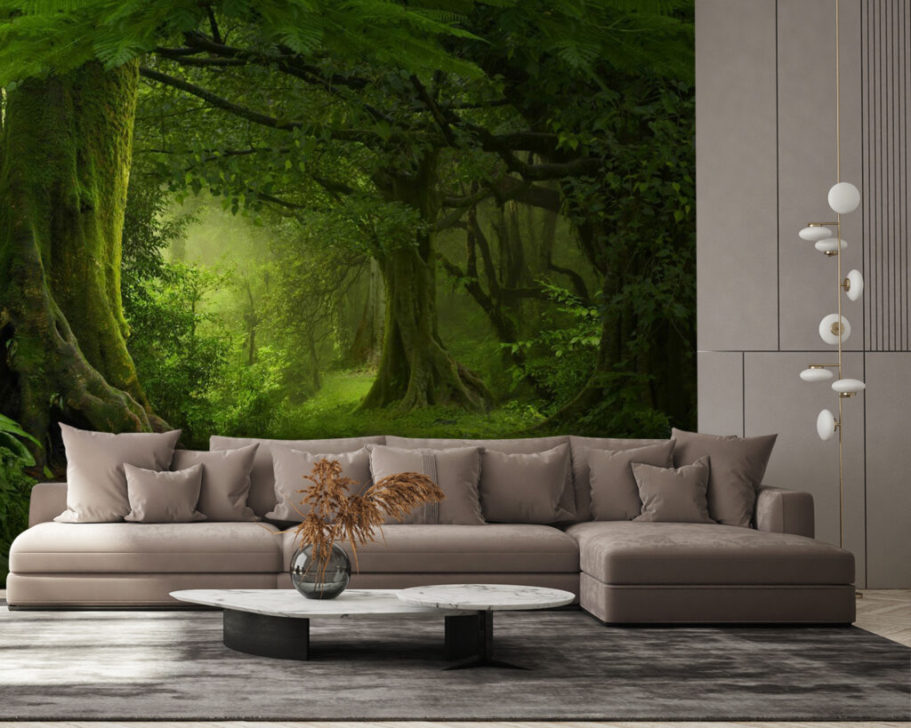 Green forest with roots — interior 3