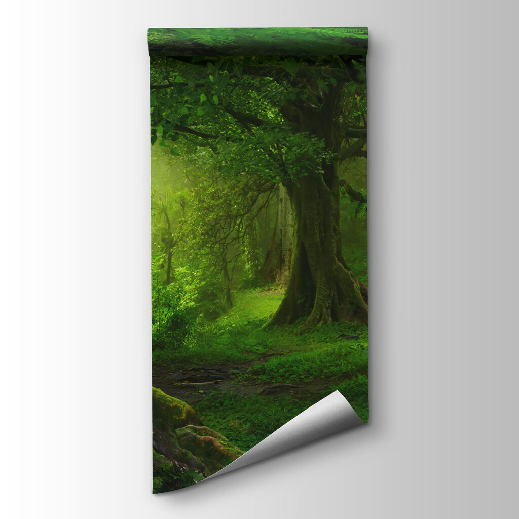 Green forest with roots — product view