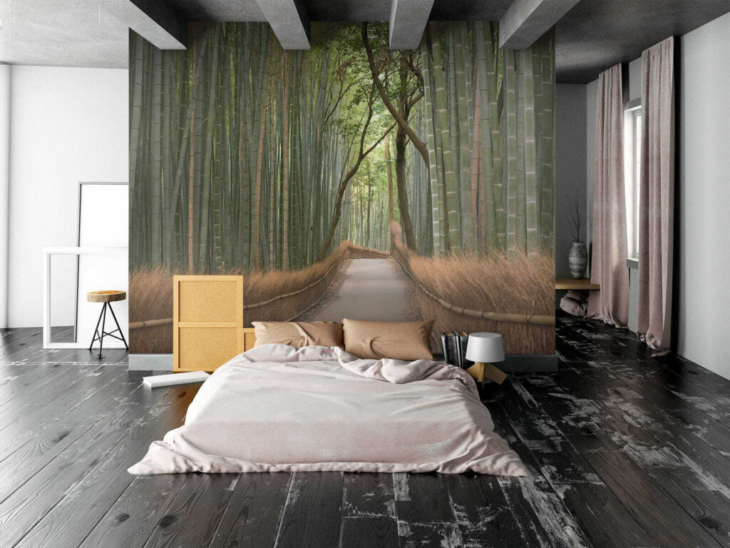 Path through tall bamboo — interior 2
