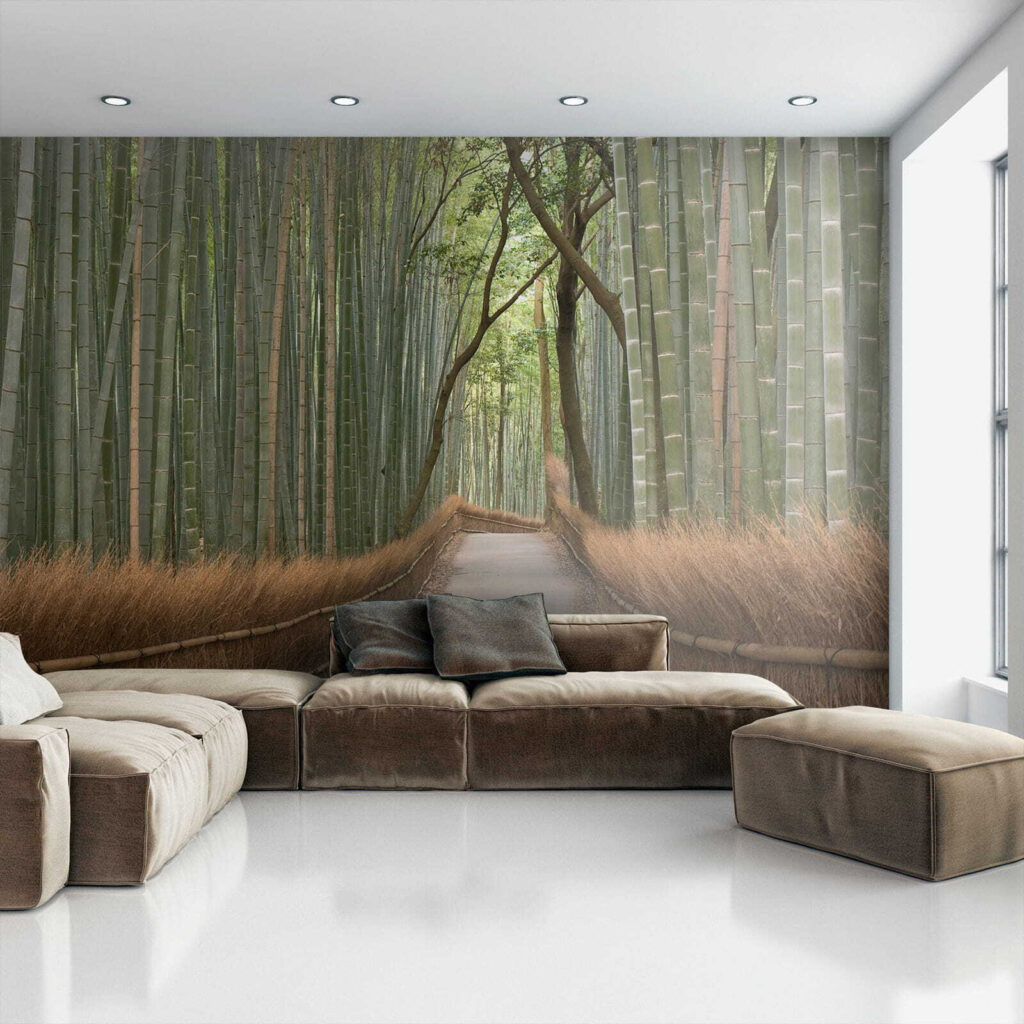 Path through tall bamboo — interior 1