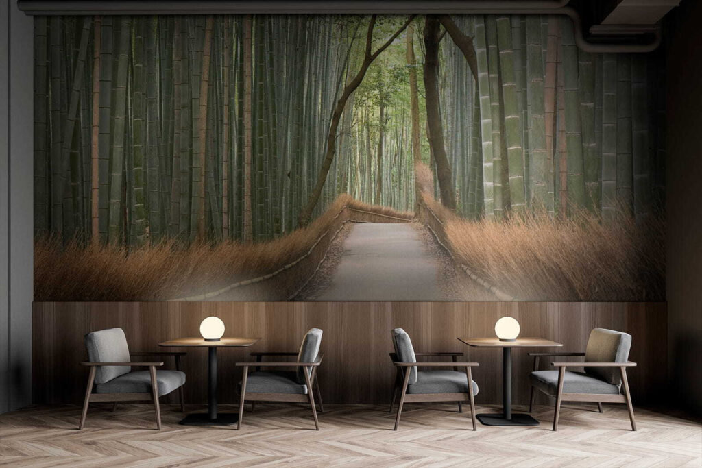 Path through tall bamboo — interior 9