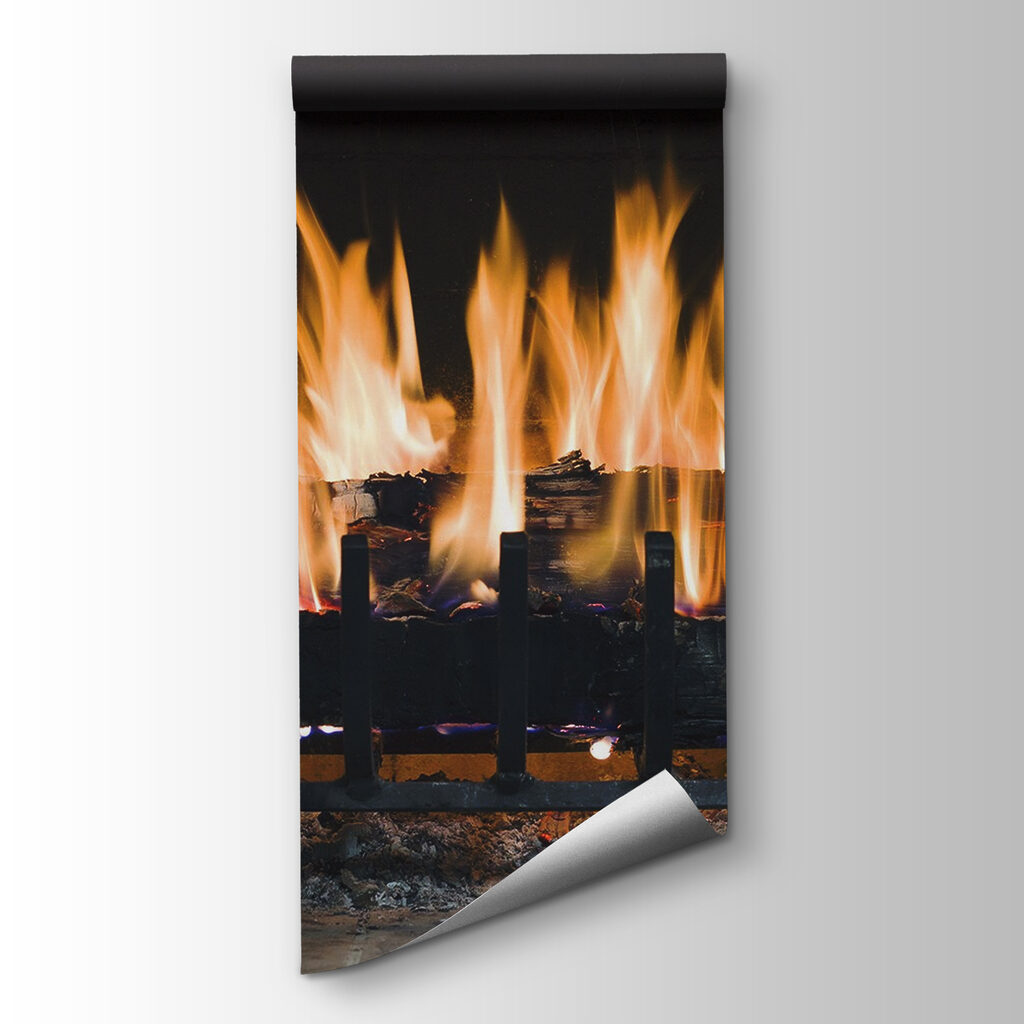 Flames above logs — product view