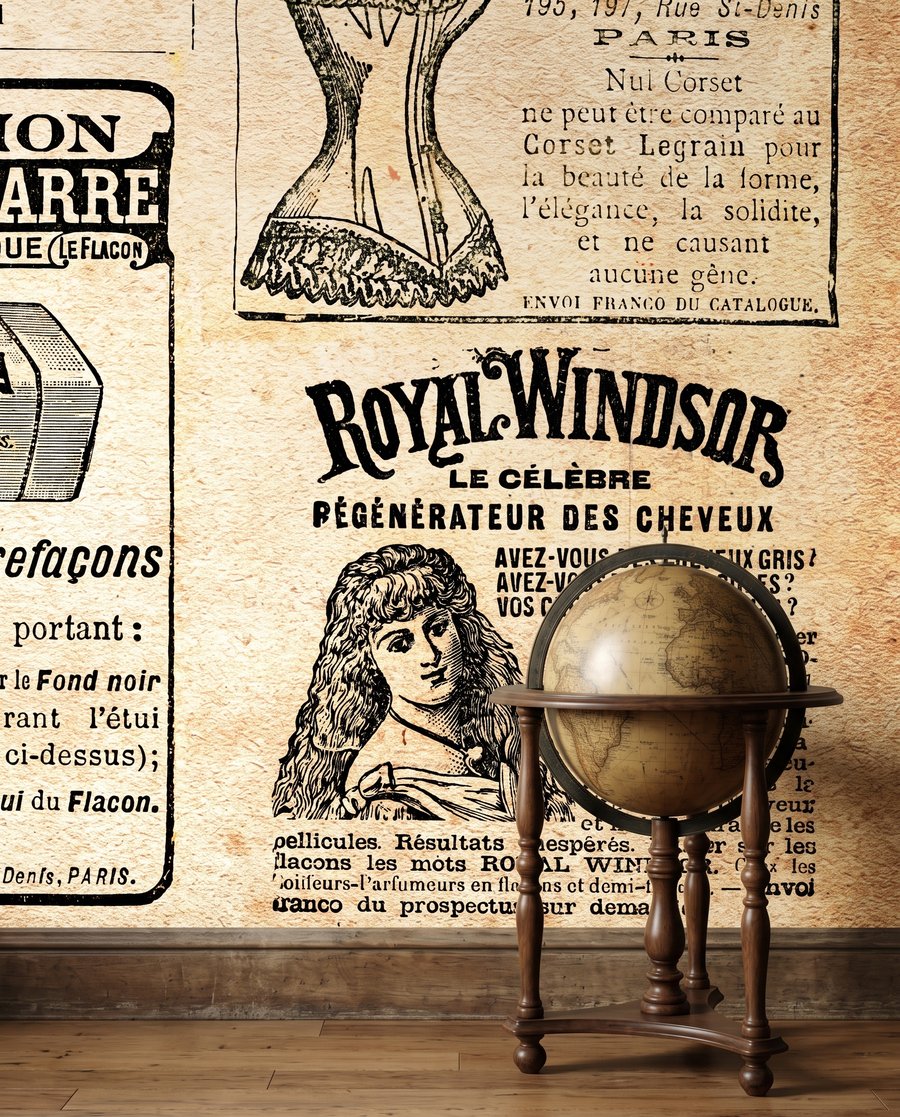 Vintage Newsprint — detail