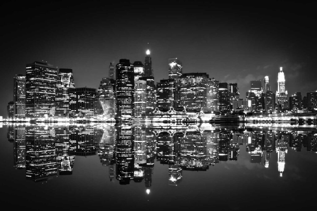Black and white city — full design
