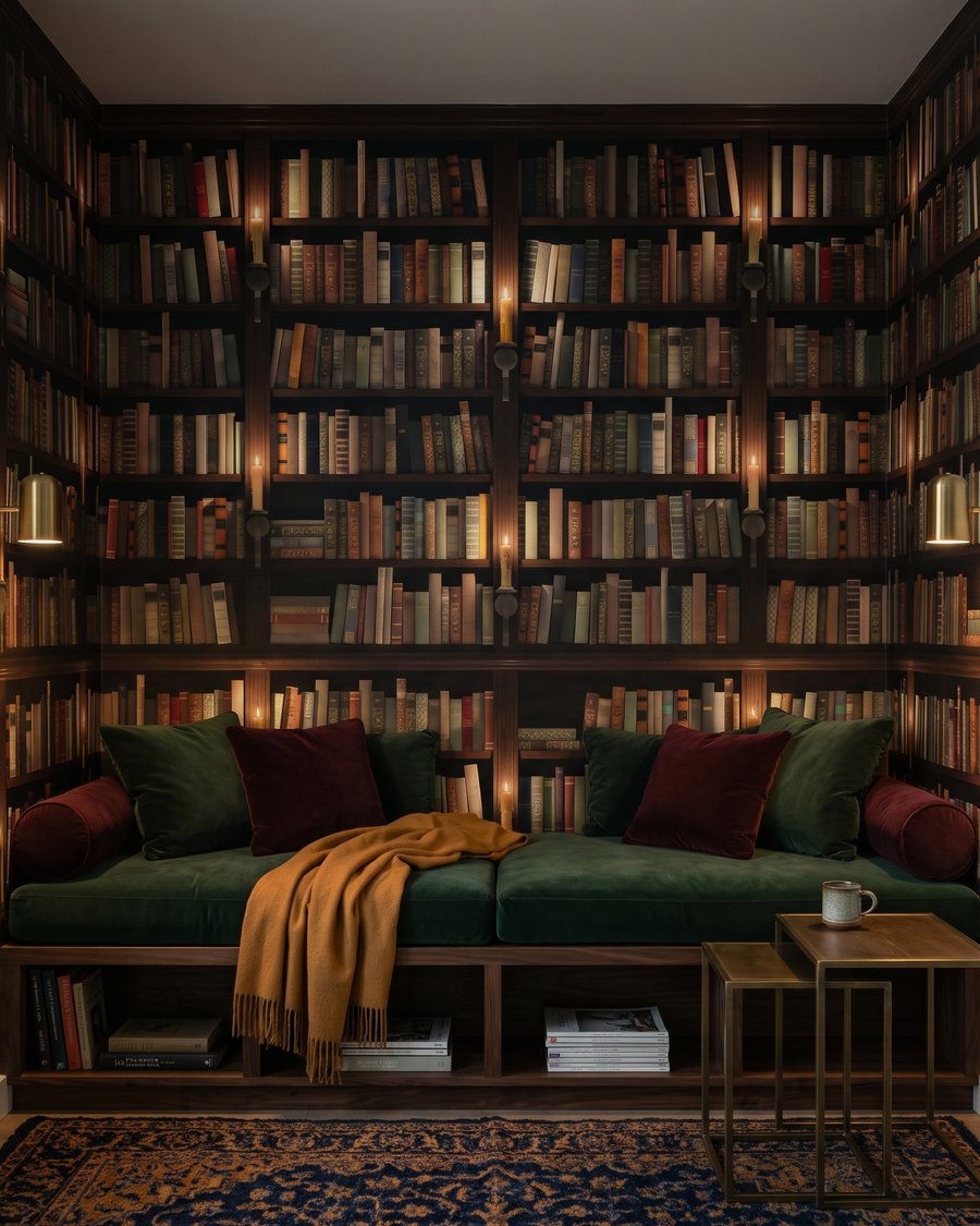 Library Wall in an interior