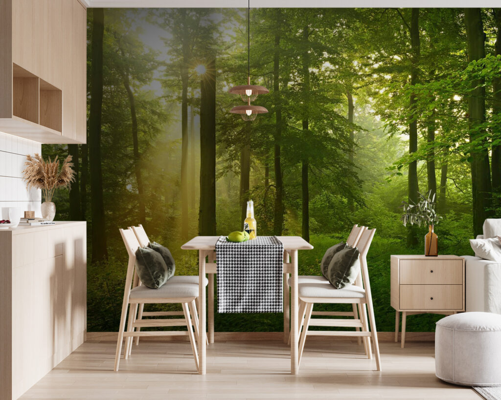 Golden forest light — interior 3