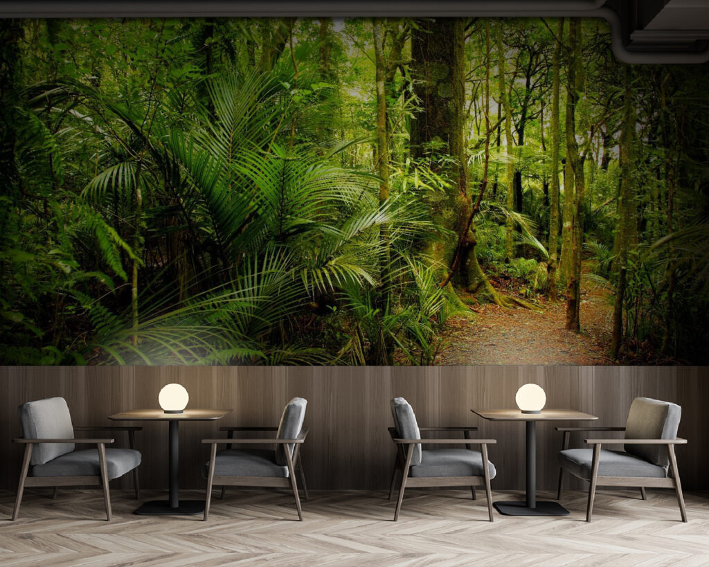 Jungle path by ferns — interior 1