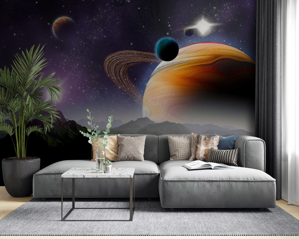 Planets above a valley — interior 4