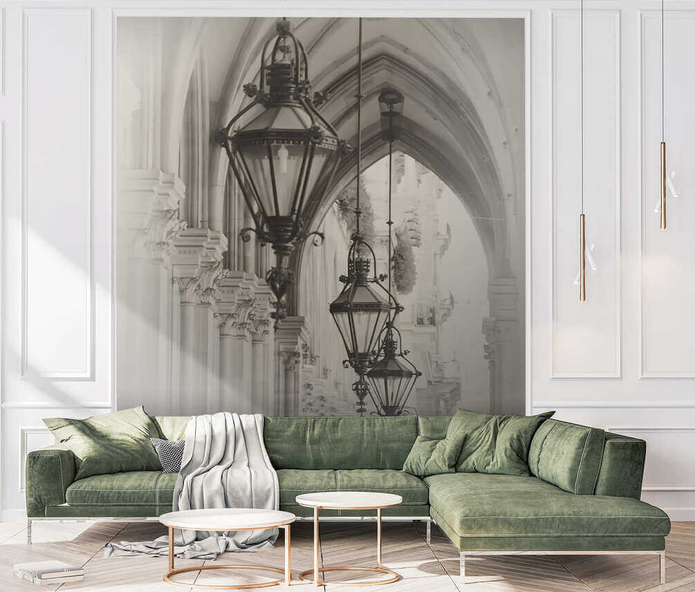 Lanterns under Gothic vaults — interior 2